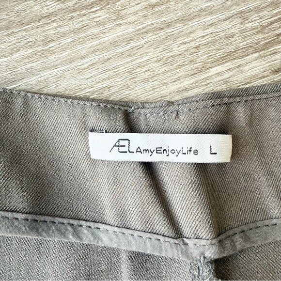 AEL AmyEnjoyLife High Waist Wide Let Draped Pants - Picture 10 of 13